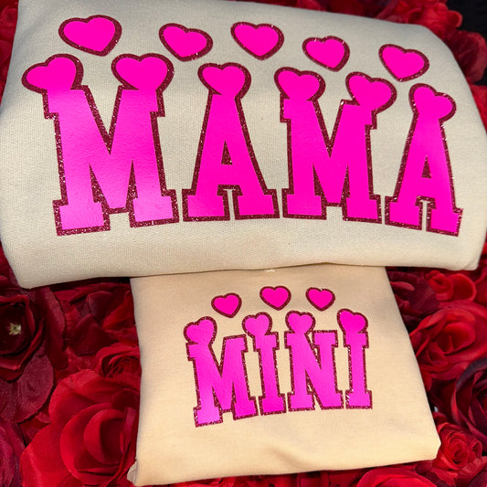 Heart Mama Crewnecks