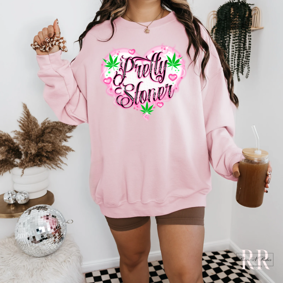 Pretty Stoner Crewneck Sweatshirt