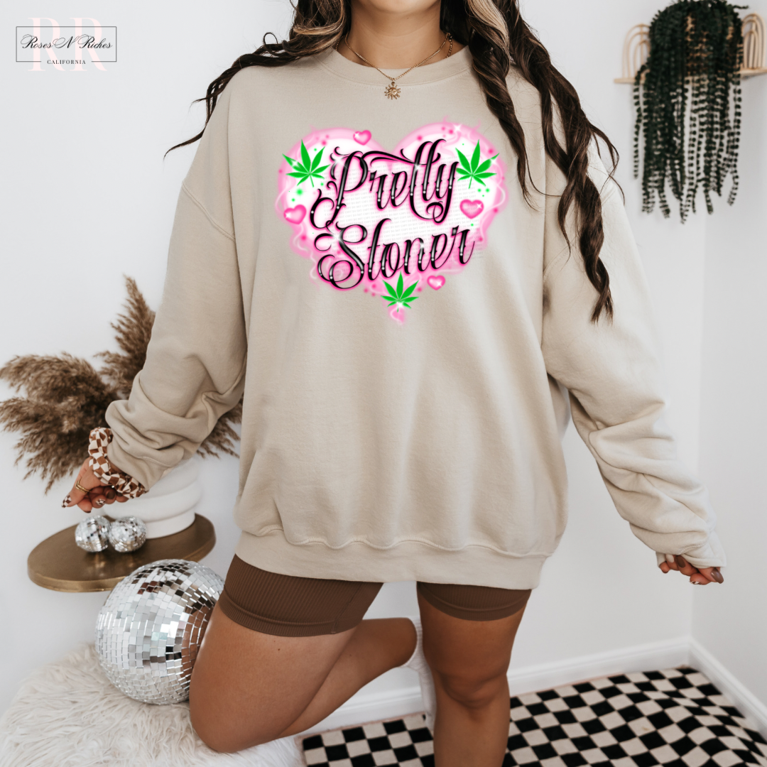 Pretty Stoner Crewneck Sweatshirt