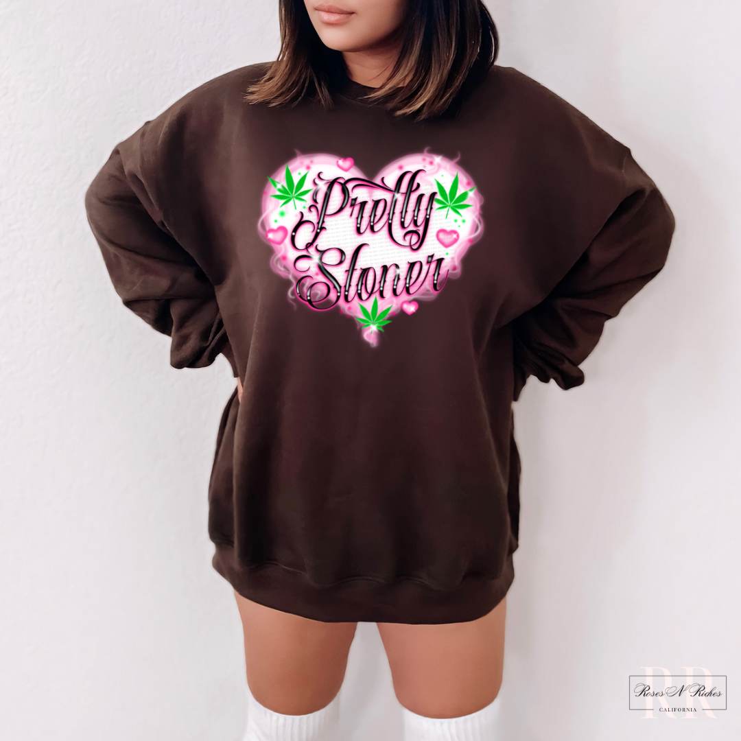 Pretty Stoner Crewneck Sweatshirt